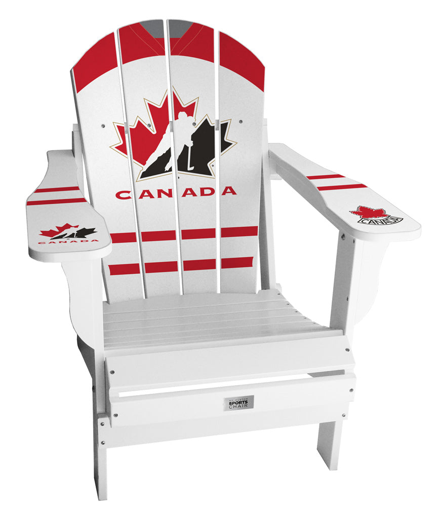 Hockey Canada 2008 White Complete Custom with personalized name and number Chair