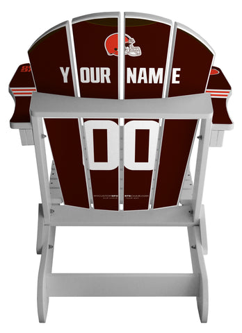 Cleveland Browns Complete Custom with personalized name and number Jersey Chair