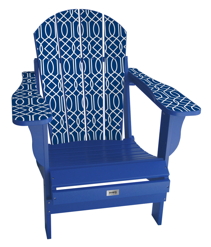 Blue Geometric Complete Custom Lifestyle Chair