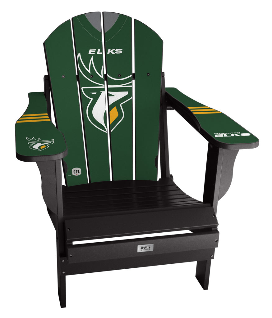 Edmonton Elks CFL Complete Custom with personalized name and number Jersey Chair