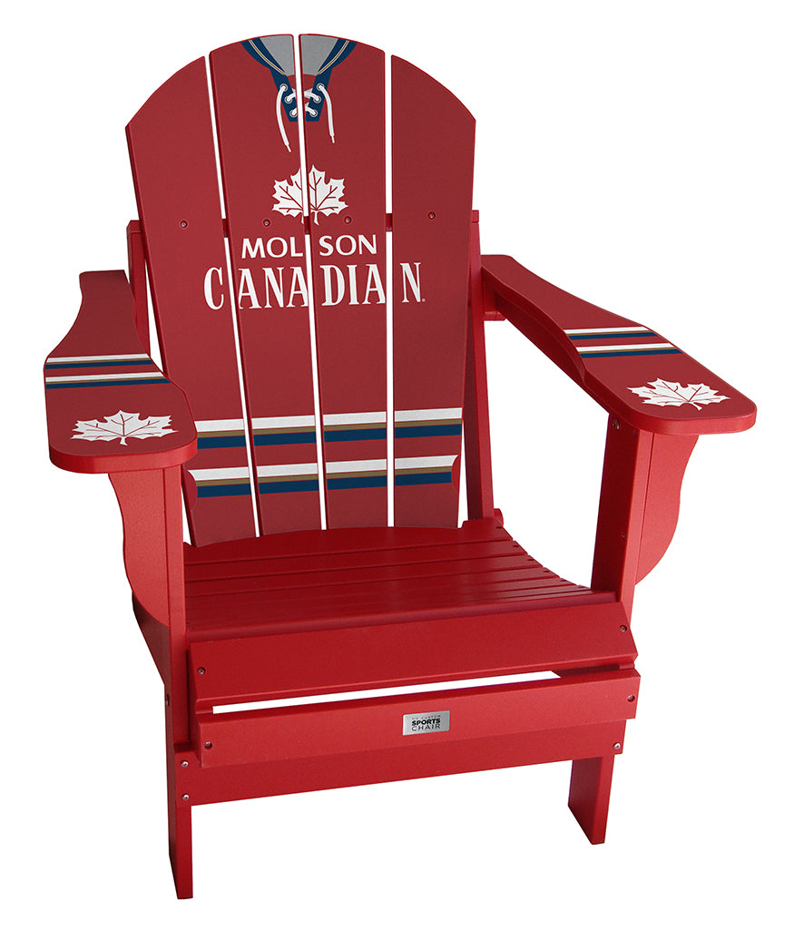 Molson Vintage Red Complete Custom with personalized name and number Chair